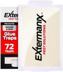 Extermanix Mice Traps – 72 Glue Traps for Mice – Safe for Children & Pets – Strong Adhesive for Pests, Insects & Snakes – Glue Mouse Traps Indoor for Home – Simple to Use & Clean   – Mouse Trap