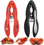 Vodolo Crab Leg Crackers and Tools,2PCS Multifunctional Lobster Crackers and Picks Set Portable Shellfish Crab Claw Cracker Stainless Steel Seafood Crackers & Forks