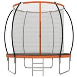 Soozier 10ft Trampoline with Enclosure Net and Ladder, Outdoor Fitness Trampoline for Adults
