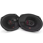 JBL Stage3 9637 3-way car speaker set by Harman Kardon - 375 watt car speakers - oval JBL box large 6" x 9" (152 mm x 230 mm), black