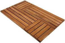 Utoplike Teak Wood Bath Mat, 80.6 x