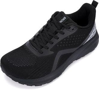 BRONAX Mens Wide Toe Box Running Tennis Shoes Gym Tennis Athletics Size 13 Sports Mesh Walking Rubber Outsole Sneakers for Male Black 47