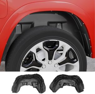 Maxzina Rear Wheel Well Liners Compatible with 2019-2026 Dodge Ram 1500 Rear Well Guards Driver & Passenger Side No Drilling Inner Tire Fenders Splash Liners for 2025 Ram 1500 Accessories (2PCS)