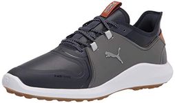 PUMA Men's Ignite Fasten8 Pro Golf Shoe, Navy Blazer Silver-Quiet Shade, 8.5 UK