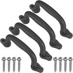 Dolibest Set of 4 Safety Playground Handles,Swing Set Kids Safety Hand Grips for Playset, Climbing Frame, Play House,Climbing Frame, Play House Handles(Black)