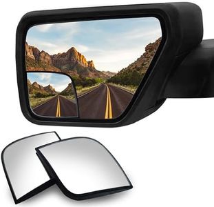 VrooeCoe Convex Stick On Custom Fitted Blind Spot Mirrors Compatible With 2021-2025 Ford F-150 F150- Engineered to Provide A Wider View