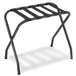 SONGMICS Luggage Rack, Pack of 1, Luggage Rack for Guest Room, Suitcase Stand, Steel Frame, Foldable, for Bedroom, Black URLR64B