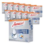 *New* Amaze! Premium All-in-1 Dishwasher Detergent Tabs (Auto Dish Tablet Alternative to Pacs/Pods) - Platinum Performance! 1 case of 10-32 Count Packs.