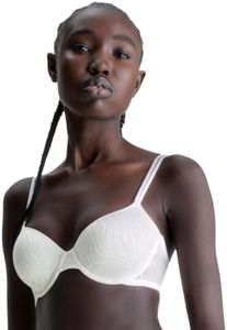 Calvin Klein Lightly Lined Demi 000QF6875E, Donna, Bianco (White), 36D