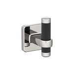 Amerock BH36563PNBBR | Polished Nickel/Black Bronze Single Robe Hook | 2-11/16 in. (68 mm) Length Towel Holder | Esquire | Towel Hook for Bathroom | Bathroom Hardware | Bath Accessories