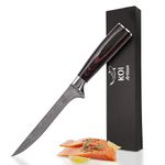 KOI ARTISAN Chefs Boning Knife - Deboning Fish and Meat 6 Inches Blade - Professional Kitchen Knife - Japanese High Carbon Stainless Steel - Stain & Corrosion Resistant