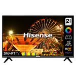 Hisense 32A4EGTUK (32 Inch) HD Smart TV, with Natural Colour Enhancer, DTS Virtual X, VIDAA U5 OS, Youtube, Netflix, Disney +, Freeview Play and WiFi (2022 NEW), Operating System VIDAA