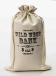 Large Cowboy Money Bag Swag Wild West Western Bank Robber Fancy Dress