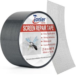 Black Window Screen Repair Tape 2" x 40FT Fiberglass Strong Adhesive