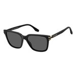 Marc Jacobs MARC 567/S 807 57IR(MJ16) Unisex Black Sunglasses, Black, 57/145/17