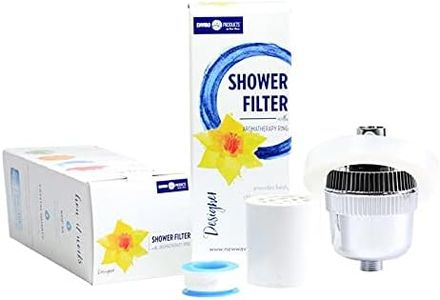 New Wave Shower Filter with Free Aromatherapy Diffuser Ring