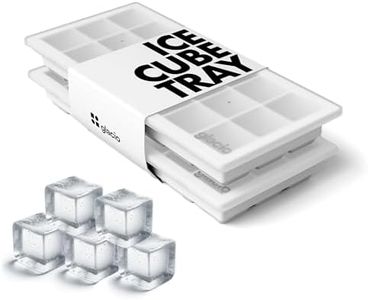 glacio Ice Cube Tray – Small Silicone Molds with Lids, BPA-Free and Flexible for Cocktails and Beverages – Set of 2
