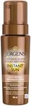 Jergens Natural Glow Instant Sun Sunless Tanning Mousse, Light Bronze, 180 mL