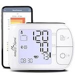 Bluetooth Wrist Blood Pressure Monitor: Easy@Home Accurate Automatic Blood Pressure Machine for Home Use - Portable with Backlit Display & Adjustable 5.3-8.5 inch Large Cuff - Irregular Heartbeat Monitoring & Unlimited Memory in the App