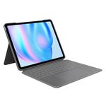 Logitech Combo Touch iPad Air 13-inch (M2)(2024) Keyboard Case - Detachable Backlit Keyboard with Kickstand, Comfortable Typing, Multi-use Mode - Oxford Grey