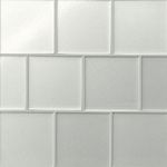 Bedrosians Kaikos Square 4 in. x 4 in. Matte Pearl Glass Tile (10.76 sq. ft./Case)