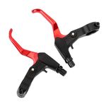 WEEVDRIE 1 Pair Bike Bicycle Brakes,Bicycle Brake Levers,Bike Brake Handle,Aluminum Alloy Brake Lever Lightweight,for Most Bicycle, Road Bike, MTB, BMX, Cycling,4 Colors (red)