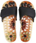 SNAPSHOPECOM Acupressure Wooden Therapy Slipper | Yoga Paduka Acupressure Foot Relaxer| Foot Massager Slipper| Acupressure Foot Wooden Slippers For Men & Women