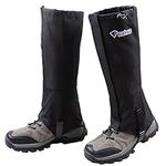 Azarxis Hiking Gaiters for Women Men Waterproof Snow Gators Adjustable Leg Guard Boot Cover Breathable Lightweight for Outdoor Camping Walking Backpacking Hunting Climbing (Black, S)