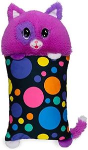 Fluffaluff Pets - Pillows That are Fluff Pets - Pillowcase Snaps On & Off - Mix & Match - 16" Opal The Purple Kitty, Multicolor