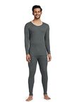 XYXX Men's Thermal Set | Antibacterial, Skin Friendly with Superior Heat Retention | Slim Fit Solid Alpine IntelliHeat Thermal Set | Pack of 1 (Charcoal Grey, Medium)