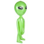 Rhode Island Novelty Large Green Alien Design Inflatable Pool Beach Toy