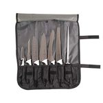 Mercer Culinary Millennia 8-Piece Knife Roll Set, White