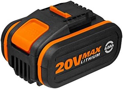 WORX 20V PowerShare 4.0Ah Battery Pack Lithium-ion, Battery Capacity Indicator WA3553