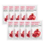 [PACK OF 10] EUNYUL Purity Pomegranate Sheet Mask Pack 22ml x 10pcs Korean Skincare Clarifying & Natural Ingredients for All Skin Types