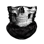 JOEYOUNG Skull Face Mask UV Sun Mask Dust Neck Gaiter Bandana Headwear Fishing