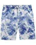 OshKosh B'Gosh Boys' Swim Trunks, Ivory Tie Dye, 2