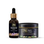 TRU HAIR & SKIN Kumkumadi Serum-25ml & Night Cream- 45gms COMBO