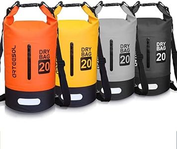 Dry Bag 5L 10L 20L 30L Waterproof Dry Bag Sack Waterproof Bag with Waterproof Phone Case Long Adjustable Strap for Kayaking Boat Tour Canoe, Fishing, Rafting, Swimming, Snowboarding