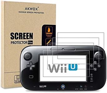 (Pack of 4) Screen Protector for Nintendo Wii U Gamepad, Akwox Ultra Clear HD Screen Protective Filter for Nintendo Wii U Gamepad with Anti-Bubble and Anti-Fingerprint