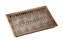 Nixnine Aluminium Ventilation Jali & Kitchen Jali Ventilator Grill (Rose Gold Antique, 125mm X 330mm x 2mm) (5x13 Inch) Pack of 2