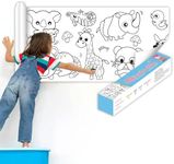 Feliciay Children's Drawing Roll, Coloring Paper Roll for Kids, Drawing Paper Roll, DIY Art Drawing Art Paper Coloring Book Paper, Drawing Art Sketch Painting(Animal)