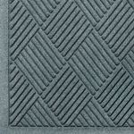Andersen 221 Waterhog Fashion Diamond Polypropylene Fiber Entrance Indoor Floor Mat, SBR Rubber Backing, 4-Feet Length X 3-Feet Width, 3/8-Inch Thick, Bluestone