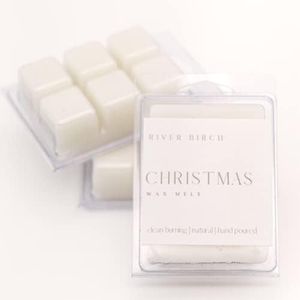 3 Pack Christmas Scented Clean Natural Soy Wax Melts Tarts – Total 7.5 Oz. of Scented Wax Melts, Holiday Scent, Made in USA River Birch Candles