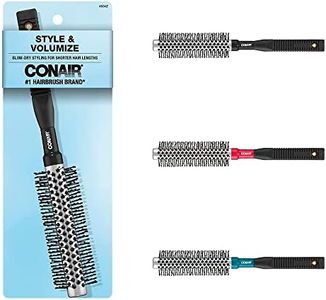 Conair 12 Row Full Round Hot Curling Brush, Colors May Vary