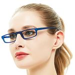 OCCI CHIARI Womens Reading Glasses TR90 Reader For Men 1.0 1.25 1.5 1.75 2.0 2.25 2.5 2.75 3.0 3.5 4.0 5.0 6.0 (Blue,200)