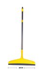 HIC HAMARA INDIA CLEAN Squeegee Plastic Floor/Bathroom Squeeze Wiper with Telescopic Handle,Wiper Blade Size 40 cm Pack of 1, Yellow