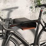 Premium Bike Wall Mount with Storage Compartment - Modern Bike Rack for Garage and Home