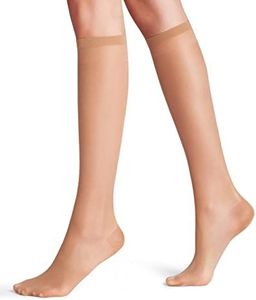 FALKE Women's Vitalize 20 DEN W KH Sheer With Compression 1 Pair Knee-High Socks, Skin colour (Powder 4069), 5.5-8