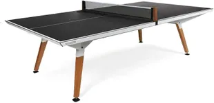 CORNILLEAU - Play-Style Outdoor Table - Design Ping-Pong Table - Made in France - Convertible - White - Fabric Net + Fixed Net - Tabletop: Ping Pong