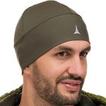 Helmet Liner Sweat Wicking Skull Cap Beanie. Ultimate Performance Moisture Wicking. Fits Under Helmets Khaki